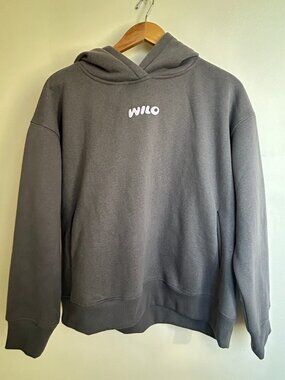 WILO THE LABEL Wellness Club 2pc Set Hoodie & Legging Charcoal Gray S NWT $166